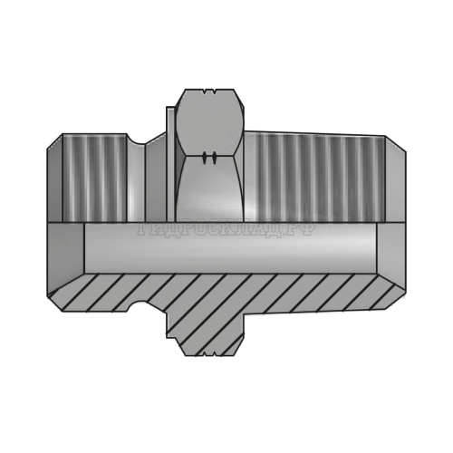 Адаптер BSP(ш) 1.1/2" - NPT(ш) 1.1/2" (Vitillo SPA)