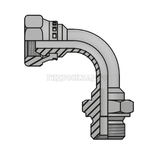 Адаптер 90° BSP(г) 1.1/4" - BSP(ш) 1.1/4" (Vitillo SPA)