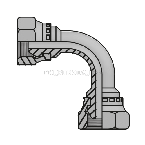 Адаптер 90° BSP(г) 5/8" - BSP(г) 5/8" (Vitillo SPA)