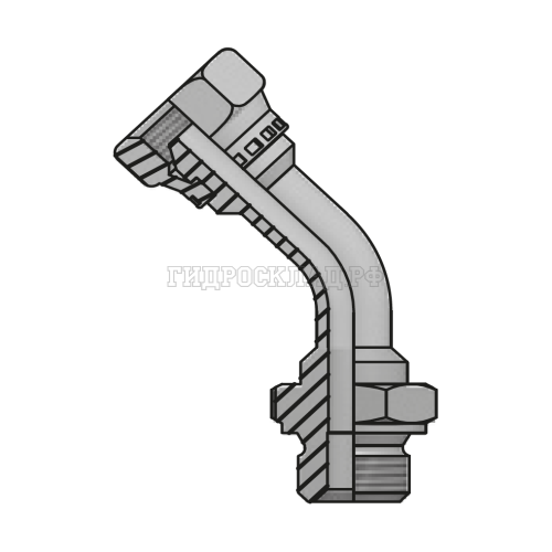 Адаптер 45° BSP(г) 1/2" - BSP(ш) 1/2" (Vitillo SPA)