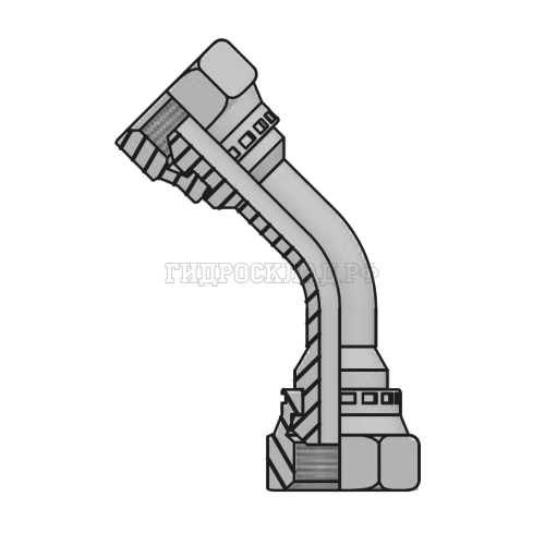 Адаптер 45° BSP(г) 1/8" - BSP(г) 1/8" (Vitillo SPA)