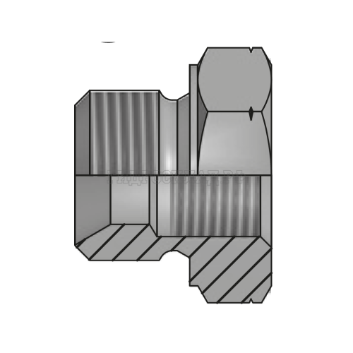 Адаптер BSP(ш) 1/2" - Metric(F) 12x1.5 L=24 (Vitillo SPA)