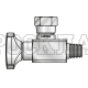 Кран манометра R1/4" (90°) оцинкованный (Mini Press)