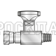 Кран манометра R1/4" оцинкованный (Mini Press)