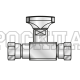 Кран манометра G1/4" оцинкованный (Mini Press)