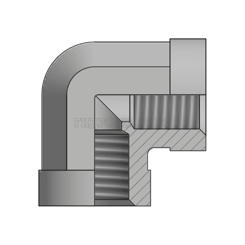 Адаптер 90° NPT(F) 1/2" - NPT(F) 1/2" (Vitillo SPA)