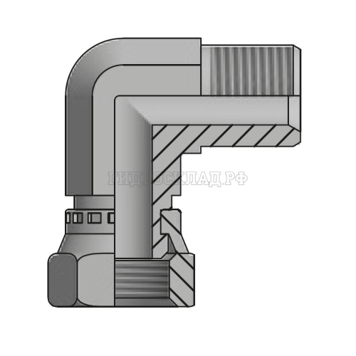 Адаптер 90° DK(ш) 30X1.5 - DK(г) 30X1.5 (Vitillo SPA)