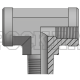 Адаптер тройник NPT(F) 1/8" - NPT(F) 1/8"  - NPT(ш) 1/8" (Vitillo SPA)