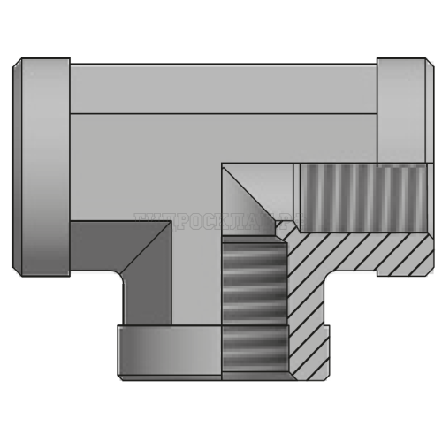 Адаптер тройник BSPP(F) 1/2" (Vitillo SPA)