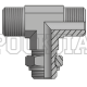 Адаптер тройник BSP(ш) 3/8" - BSP(ш) 3/8" - BSPP(ш) 1/2" o.r.+ контргайка (Vitillo SPA)