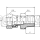 Адаптер JIC(г) 3/4" - NPT(ш) 1/2" (Vitillo SPA)