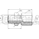 Адаптер ORFS(ш) 11/16" - BSPP(F) 1/4" проходной (Vitillo SPA)