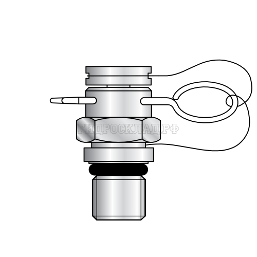 Точка контроля давления Plug-in - BSPP(ш) G1/4" - O-Ring Type B (Mini Press)