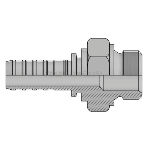 Фитинг BSP (ш) 3/8” DN=10 InterLock (без зачистки)