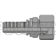 Фитинг BSP (г) 1/2” DN=10 (0°) InterLock (без зачистки) (thrust-wire nut)