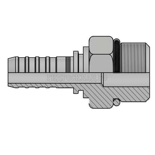 Фитинг UNF (ш) 3/4” DN=12 InterLock (без зачистки)