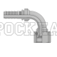 Фитинг JIC (г) 7/8” DN=20 (90°) InterLock (без зачистки) (thrust-wire nut)