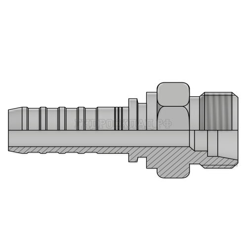 Фитинг DKOL (ш) M26x1.5 DN=20 InterLock (без зачистки)