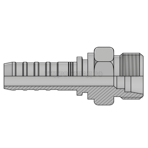 Фитинг DKOS (ш) M22x1.5 DN=10 InterLock (без зачистки)
