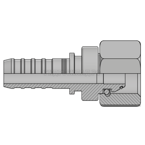 Фитинг DKOS (г) M30x2 DN=20 (0°) InterLock (без зачистки) (thrust-wire nut)