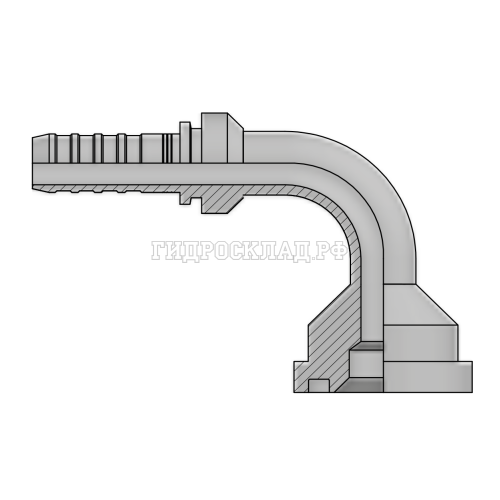 Фитинг SFS D=63.5 DN=32 (90°) InterLock (без зачистки)