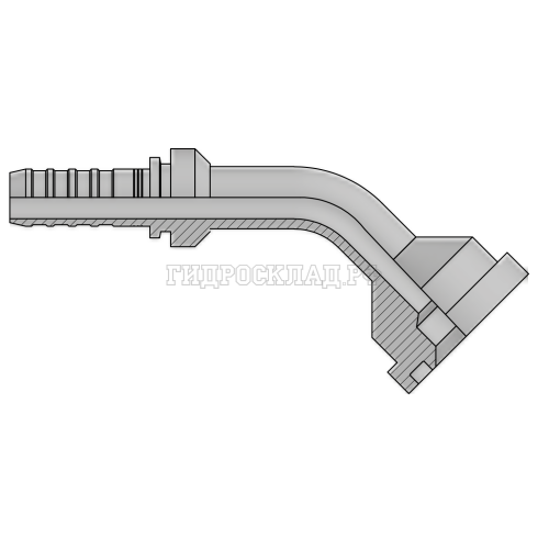 Фитинг SFS D=54 DN=32 (45°) InterLock (без зачистки)