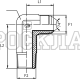 Адаптер 90° JIC(ш) 1.5/8" - NPT(ш) 1.1/4" L2=127 удлин. (Vitillo SPA)