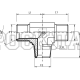 Адаптер тройник  JIC(ш) 1.5/16" - JIC(ш) 1.5/16" - NPT(ш) 1" (Vitillo SPA)
