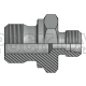 Адаптер ТС P=22 30x2 - BSPP 3/4"(ш) Form B (Vitillo SPA)
