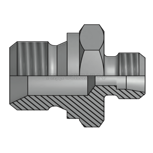 Адаптер ТС P=10 16x1.5 - BSPP 1/2"(ш) SV 60° (Vitillo SPA)