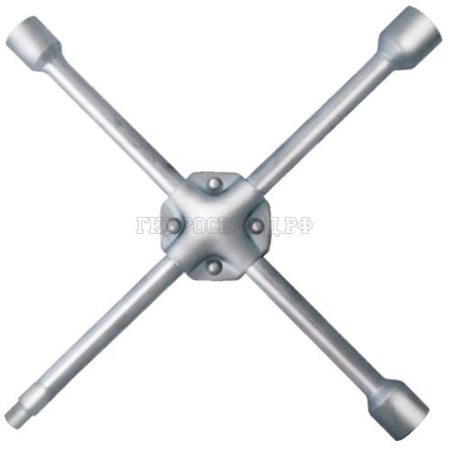 Ключ балонный крест усиленный 17х19х21 мм + 1/2", длина 400 мм (FIT)