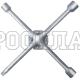 Ключ балонный крест усиленный 17х19х21 мм + 1/2", длина 400 мм (FIT)