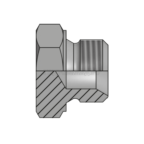 Заглушка BSPT(ш) 1/4" S17 (Китай)