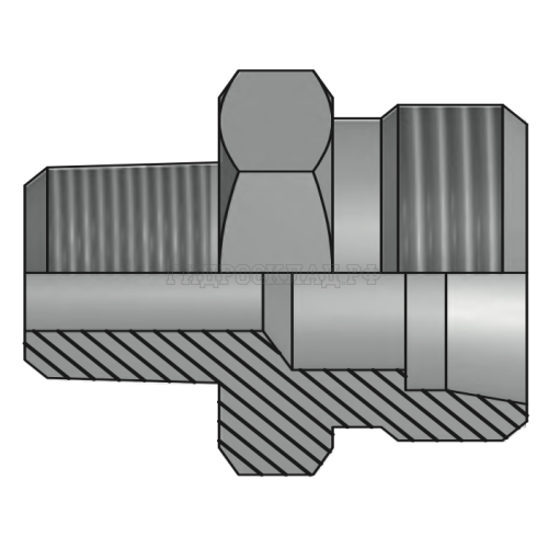 Адаптер ТС P=10 18x1.5 - BSPT 1/4"(ш) (Vitillo SPA)
