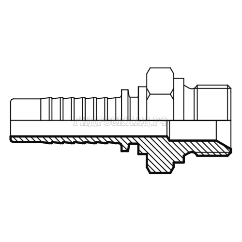 Фитинг BSP (ш) 1/4" DN=08 S19 (Китай)