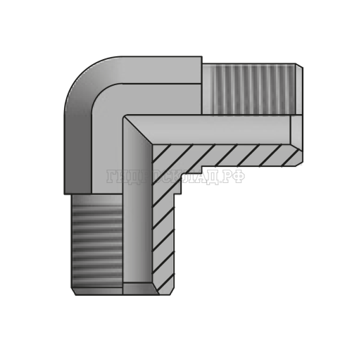 Адаптер 90° BSP(ш) 3/8" - BSP(ш) 1/2" (Vitillo SPA)