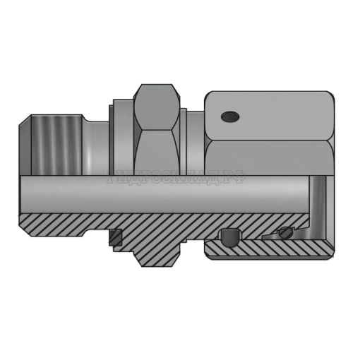 Адаптер DKOS(г) 18x1.5 - BSPP 3/8"(ш) Form E (Vitillo SPA)
