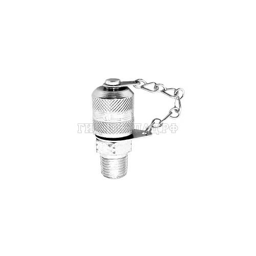 Точка контроля давления M16x2 - R1/4" Type D (мет.колп.с цеп.) (Китай)