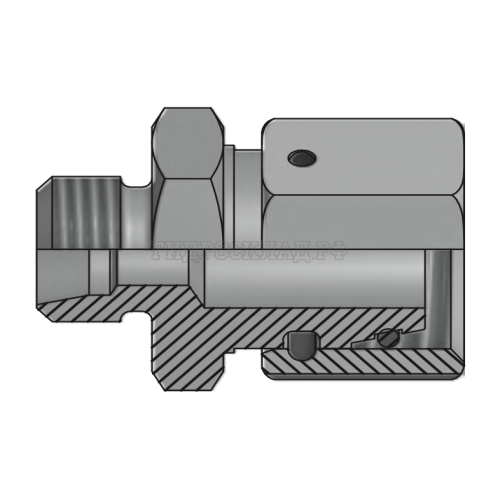 Адаптер ТС P= 6 12x1.5 - DKOL(г) 18x1.5 (Vitillo SPA)