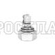Точка контроля давления M16x2 - DKOL(г) M52x2 - мет.колп.с цеп. (Китай)