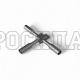 Фитинг тройник под PTFE рукав DN=03мм  нерж. (одночастный) (Китай)