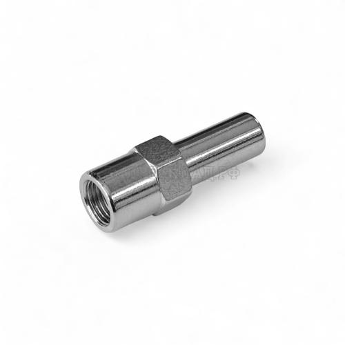 Фитинг (F) M10X1.0 (0°) DN=03мм, внешн.конус, стальн. (одночастный). (Китай)
