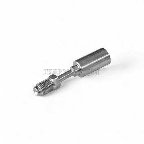 Фитинг (Ш) M10X1.0 (0°) вращ. SAE J1401, внутр.конус, стальн. (одночастный). (Китай)