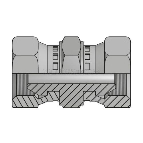 Адаптер BSP(г) 3/8" - BSP(г) 3/8" (Китай)