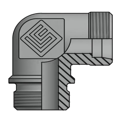Адаптер ТС 90° P=35 45x2 - BSPP 1.1/4"(ш) Form B (Vitillo SPA)