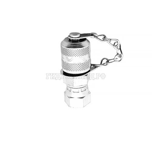 Точка контроля давления M16x2 - JIC(г) 9/16"-18  (мет.колп.с цеп.) (Китай)