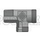 Адаптер ТС тройник P= 8 14x1.5 - BSPT 1/4"(ш) (верт.) (Vitillo SPA)