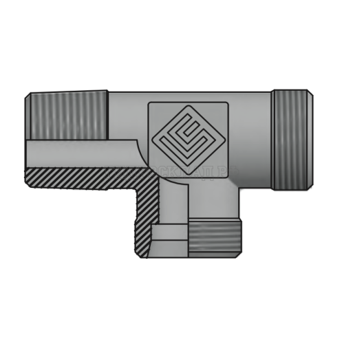 Адаптер ТС тройник P=12 20x1.5 - NPT 3/8"(ш) (верт.) (Vitillo SPA)