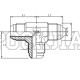 Адаптер тройник JIC(ш) 9/16" (Китай)