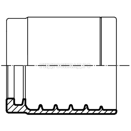Муфта обжимная 1SC/1SN/2SC DN=12 (Китай)